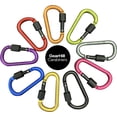 thumbnail image 5 of GearHill 3” Heavy Duty Carabiner Keychain Clip Aluminum D Ring Locking Carabiner, 12-Pack, 5 of 5