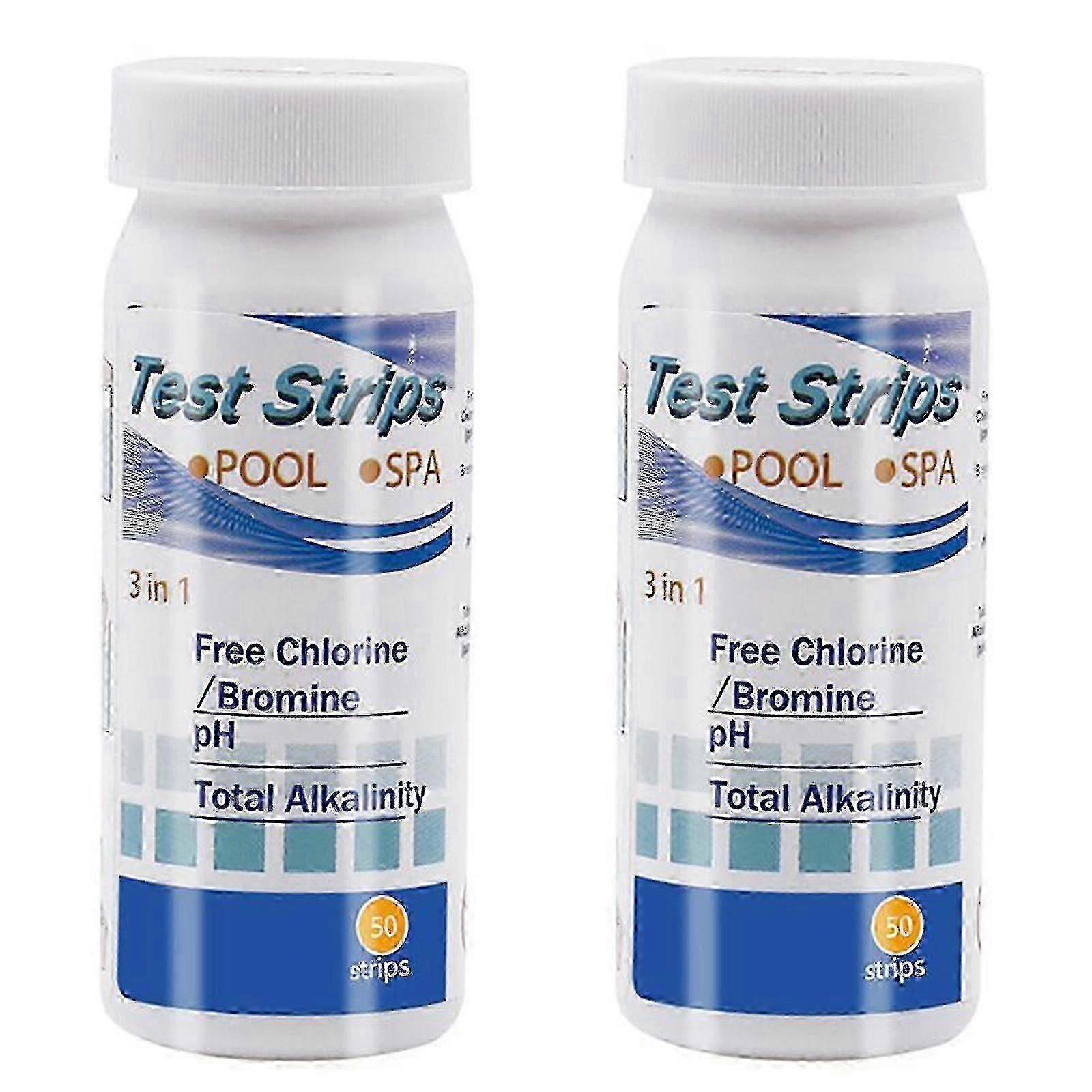 Hydrotools 5-in-1 Pool Test Kit Refill – Chlorine, PH, Alkalinity Strips (K332CS)