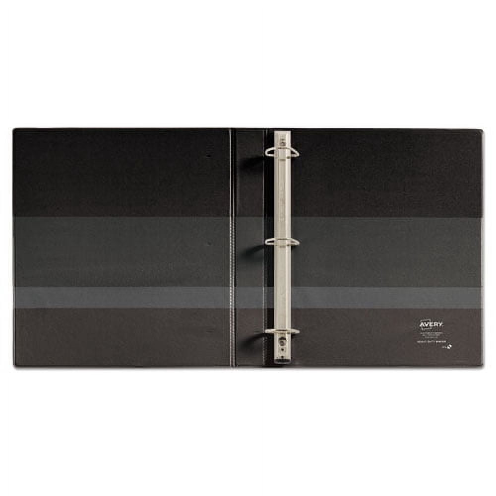 Heavy-Duty Non-View Binder With Durahinge And One Touch Ezd Rings, 3 Rings, 1" Capacity, 11 X 8.5, Black | Bundle of 5 Each