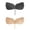 2pcs(Black+Skin), variant on Luxtrada Strapless Self Adhesive Bra, Push Up Invisible Silicone Bras for Women with Drawstring Suit For Dress Wedding Party "Cup C,Black"