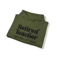 thumbnail image 4 of Retired Teacher Retirement Husband Wife Hoodie, Gifts, Hooded Sweatshirt, 4 of 4