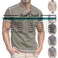thumbnail image 3 of fatyb Men's Casual Shirts Short Sleeve Button T-Shirts Lightweight Pullover Summer Basic Tee for Men, 3 of 3