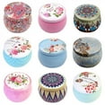 thumbnail image 2 of Retro Floral Iron Storage Boxes Wedding Candy Packing Box Party Favors Boxes Case 8*5cm Coffee Tea Bottle Jar, 2 of 6