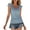 Blue, variant on Aayomet Workout Tops Plus Size Tops for Women Raglan Striped Floral Color Block Camo Tunic Tie Dye Summer Round Neck Oversized Blouse,Blue M
