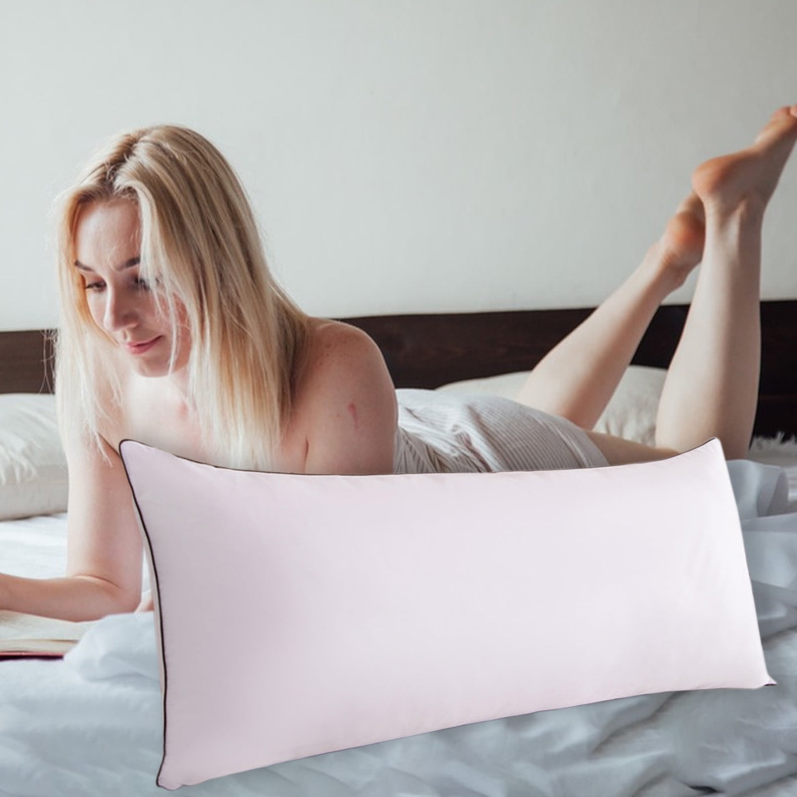 ZZkhGo 1 Meter Down Style Long Body Pillow Cushion Soft Polyester Filling Sofa Bed Bolster Support 100x48cm Sleep Rest Pillow