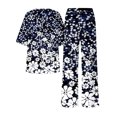 thumbnail image 5 of ICHUANYI Liquidación Mujeres Casual Verano Impreso Cuello Redondo Manga Corta Tops Y Traje De Pantalones Largos ICHUANYI WER202308246343, 5 of 5