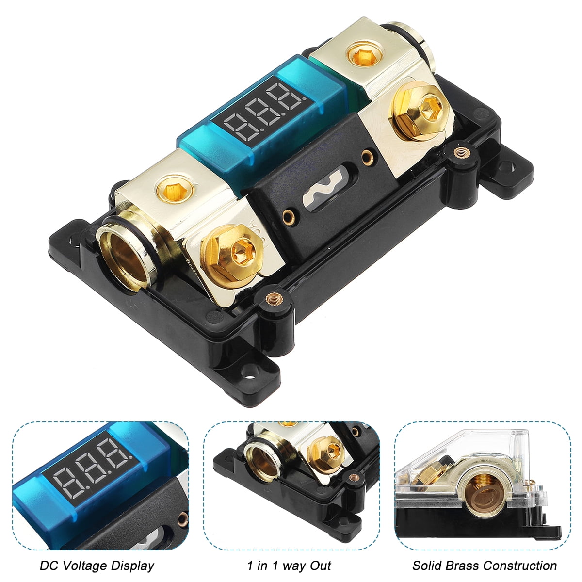 1 in 1 Way 12V Car Fuse Holder Car Auto Vehicles Audio Amplifier Fuse