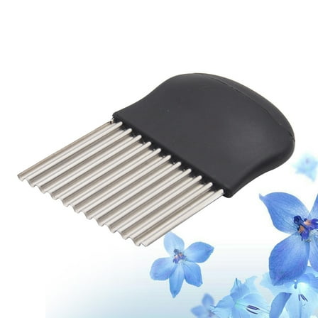 Masteelf Wave Potato Slicer Made of Stainless Steel and PP for Kitchen Use with Comfortable Handle 14x9.5cm