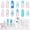 Blue Velvet Reverie, variant on Modelones French Manicure Kit, Jelly Nude White Pink Sheer Gel Nail Polish Set With French Tip Stamper Tool, Silver Gold Stickers, 4 Colors Gel Mini Salon Home DIY Trend Stamp Nail Art Gift
