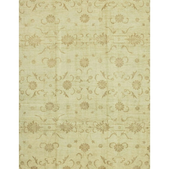Ahgly Company Indoor Rectangle Abstract Brown Gold Oriental Area Rugs, 5' x 7'