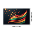 thumbnail image 3 of Colorful Design Freedom Banner Golden Stars Patriotic Decoration Black History for Cultural Events Educational Displays Indoor Celebration, 3 of 7