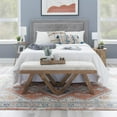 thumbnail image 4 of Powell Byan Upholstered Bench Brown, 4 of 6