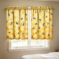thumbnail image 5 of Feledorashia Kitchen Curtains, Window Curtains, 2D Printed Short Panels Washable Decorative Kitchen Window Treatments, Polyester Fabric, Light Filtering, Durable and Easy Care, 5 of 7
