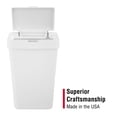 thumbnail image 6 of Rubbermaid Kitchen Trash Can, 12.2 Gallon Plastic Touch Top Garbage Bin, White, 6 of 8