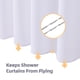 thumbnail image 4 of Juego de cortinas de ducha LaCyan 3 en 1, impermeables, 180 x 180 cm, con ganchos, 4 of 6