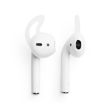 Insten Airpods 2 Ear Hooks Tips Earhooks Protective Wraps Soft Silicone Rubber Hooked Earphone Headphone Headset Skin Case