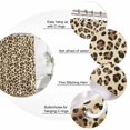 thumbnail image 6 of Leopard Waterproof Fabric Shower Curtain, Rustic Brown Animals Art Modern Waterproof Fabric Shower Curtain for Bathroom Curtains Bathtubs Hotel Washable Shower Curtains with 12 Hooks Long 72x78in, 6 of 8