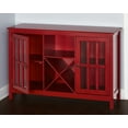 thumbnail image 4 of Simple Living  Portland Glass Wine Buffet/Sideboard Red, 4 of 8