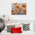 thumbnail image 4 of CANFLASHION  Poppy Flower Pictures Wall Decor Large Orange Paintings Framed Burnt Floral Artwork for Living Room Bedroom Ready to Hang, 4 of 4