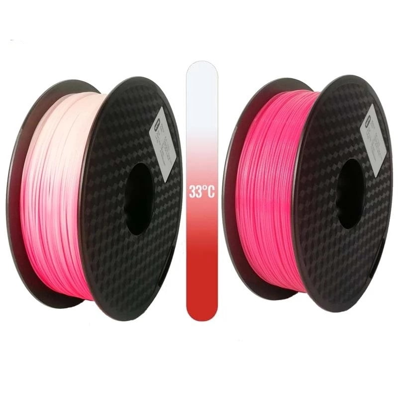 3D Printer PLA Filament Color Changing with Temperature 1.75mm Red to White
