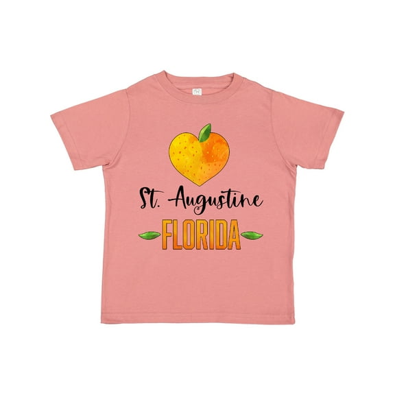 Inktastic St. Augustine Florida Orange in Heart Boys or Girls Toddler T-Shirt