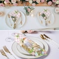 thumbnail image 3 of Easter Cloth Napkins, Rabbit Sheep Eggs Butterfly Flowers Pink Grid Washable and Reusable Dinner Napkins Set of 8, Table Napkin for Kitchen Party Birthday Wedding Hotel Housewarming 20"x20", 3 of 9