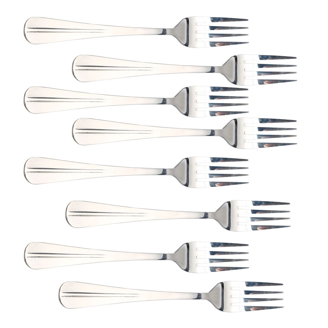 Unique Bargains Restaurant Dinner Fork Metal Serving Tableware 7" Long