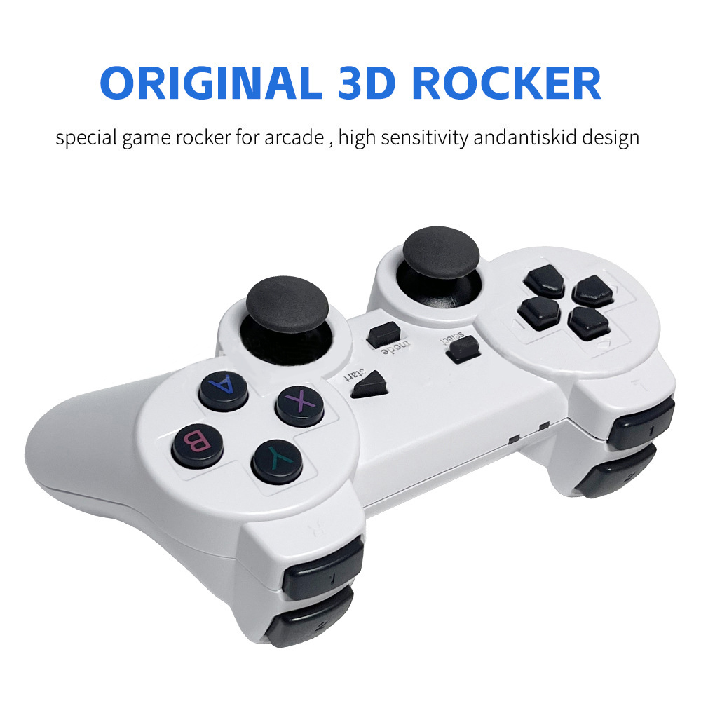 G JGOO Wireless Retro Game Console Stick 4K Retro Game Stick with Built-in 50 Emulators, 40,000 Games, 4k Output and 2.4GHz Wireless Controller, Retro Game Emulator, Plug and Play TV Video Games