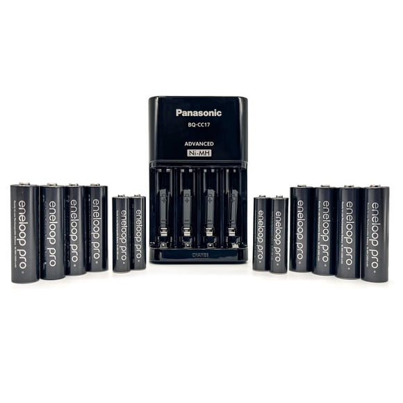 Pack de baterías Eneloop K-KJ17KC84CZ con cargador para AA y AAA