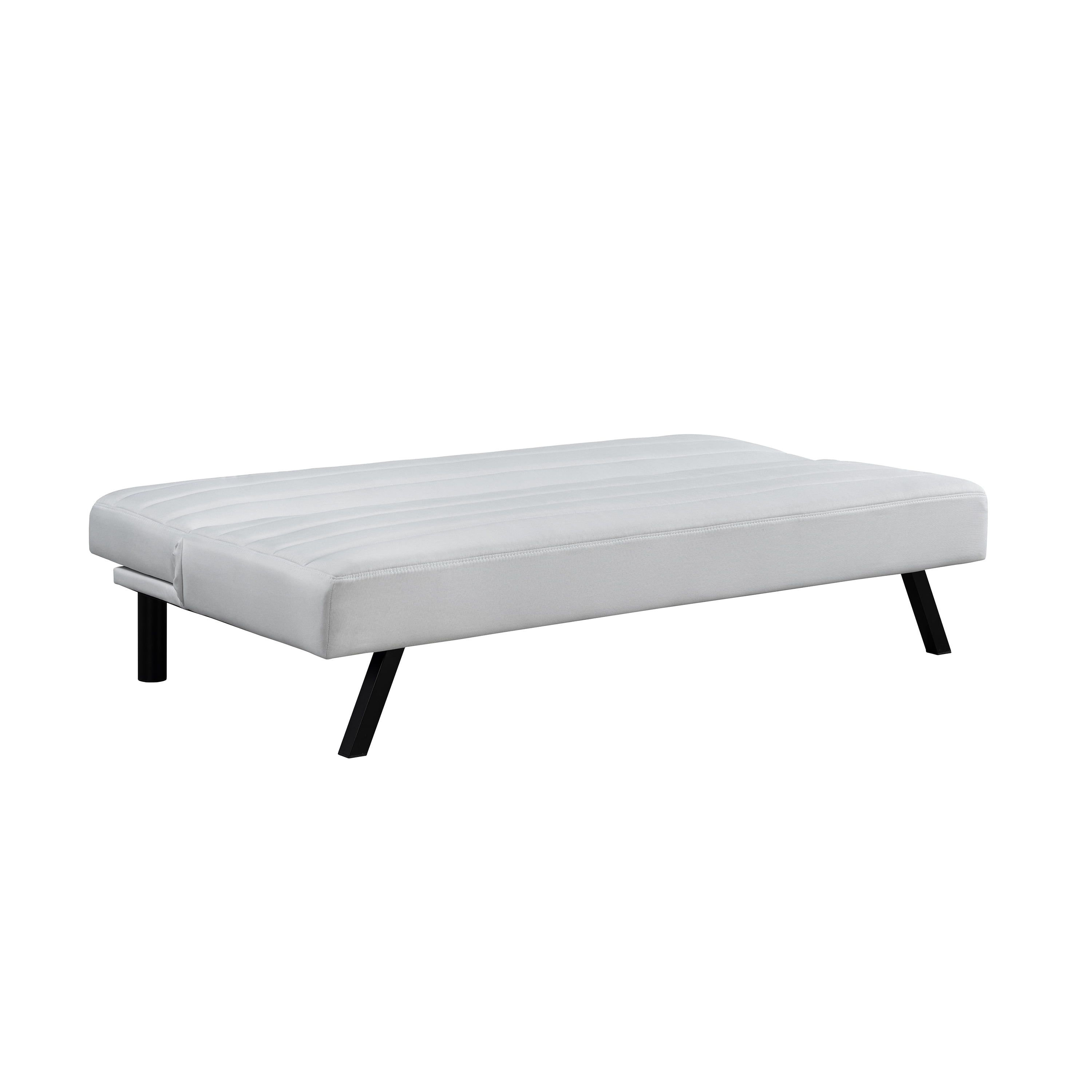 Serta Danbury Modern Twin Futon, Ivory Woven Fabric