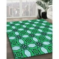 thumbnail image 3 of Ahgly Company Machine Washable Indoor Rectangle Transitional Lime Mint Green Area Rugs, 3' x 5', 3 of 7