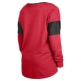 thumbnail image 3 of Women's New Era Scarlet San Francisco 49ers Lace-Up Notch-Neck Long Sleeve T-Shirt, 3 of 3