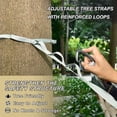 thumbnail image 3 of Hanging Hammock Portable Travel Camping For Outdooor Beach Camping Hiking White-haired Black-eyed Lamb, 3 of 8