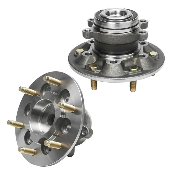 Detroit Axle - 2WD Front Wheel Bearing Hubs for 2009-2012 GMC Canyon Chevrolet Colorado 2010 2011 2 Wheel Hub Bearings Assembly Replacement [w/ABS]
