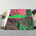 thumbnail image 1 of Fotbe Neon Desert Moon Manta de Franela con Estampado, Manta Ultrasuave para Cama, Sofá, Auto, Hipoalergénica y Antibolitas-40"x30", 1 of 6