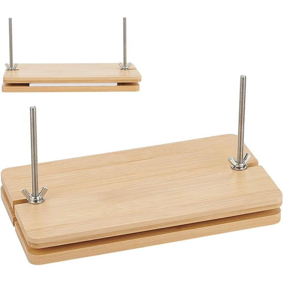 9.3x5.9inch Wooden Book Press Portable Book Binding Flat Paper Press