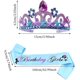 thumbnail image 2 of Diadema de sirena con purpurina CHAO para fiesta morada, 2 of 5