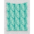 thumbnail image 1 of Aloha Tapestry, Vertically Arranged Monochrome Style Leafy Items Floral Garden Art Design, Wall Hanging for Bedroom Living Room Dorm Decor, 40W X 60L Inches, Teal and Mint Green, by Ambesonne, 1 of 2