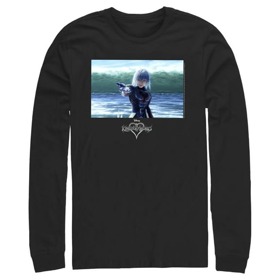 Men's Kingdom Hearts 1 Heartless Riku Long Sleeve Shirt Black 2X Large