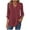 Red C, variant on Ashirexll Winter Tops for Long Sleeve Shirts for Fashion Print V-Neck Button Down Casual Loose Fitting Blouse Top