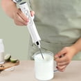 thumbnail image 2 of EXLEAF 2026 New Milk Frother Long Battery Life Hand Mixer Wireless Operation Quiet Design Milk Frother Handheld Red for Coffee Lattes Milkshakes Hot Chocolate Smoothies, 2 of 7