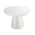 thumbnail image 2 of Maklaine Modern / Contemporary Lacquer Dinette Table in White, 2 of 6