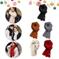 thumbnail image 5 of Thick Warm Knitted Scarf Soft Solid Color Fashion Accessory Ideal for Winter Autumn Wear Keeping You Cozy in Cold Weather, 5 of 8