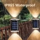 thumbnail image 5 of Luces solares al aire libre LED, Luces de paisaje, Luces de jardín, Luces solares inalámbricas alimentadas por energía solar, Sendero de jardín, Luces solares para pared (4-pack - Luz cálida), 5 of 7