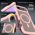 thumbnail image 3 of Allytechgroup iPhone Air Case with 2 Pcs Screen Protector, Compatible with Magsafe Stylish Wave Frame Design Matte Back Cover Anti-Scratch Translucent Phone Case for Women Men, Pink, 3 of 6