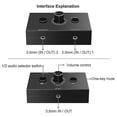 thumbnail image 4 of 3.5mm Audio Switcher, 2 Input 1 Output/1 Input 2 Output Audio Splitter Switcher, Audio Switcher Box, 4 of 5