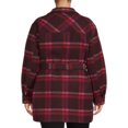 thumbnail image 3 of Terra & Sky Women's Plus Size Belted Shacket, 3 of 5