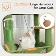 thumbnail image 4 of Árbol para Gatos Meowrista 72 Pulgadas para Gatos Grandes Verde, 4 of 8