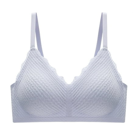 

Women s Summer Comfort Lace Strap Latex Traceless Gathering Breathable And Bra Womens Wireless Bras