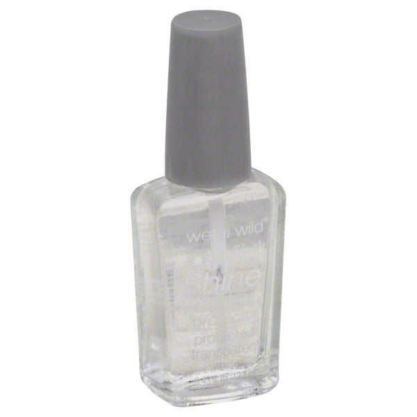 wet n wild Wild Shine Nail Polish, 401A Clear Nail Protector, 0.43 Fl